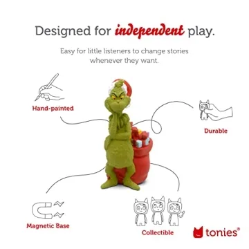 Tonies Grinch Audio Play Character for Kids Christmas Fun