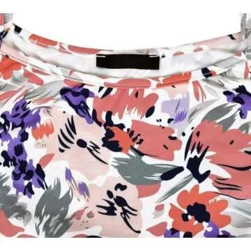 Qnursma Summer Maternity Dresses, High Rise Double Layer Pull up Sleeveless Patterned Knit Jersey Nursing Outfits with Pockets Breastfeeding Clothes for Women White Floral 2 L