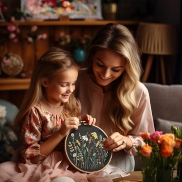 ETSPIL Complete DIY Embroidery Kit for Beginners and Adults