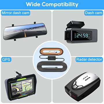 ARIFAYZ Dash Cam Hardwire Kit - 24/7 Monitoring