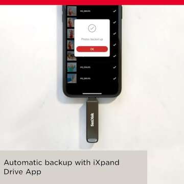 SanDisk 256GB iXpand Flash Drive Luxe - The 2-in-1 USB for iPhone, iPad, and Computer - Thumb Drive with Lightning and USB Type-C Connectors – SDIX70N-256G-GN6NE