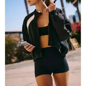 Yozazzy Womens Fuzzy Fleece Jacket Zip Up Long Sleeve Sherpa Jackets Fall Winter Coat Outerwear with Pockets(Black-XS)