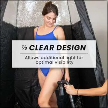 KobbTan Deluxe Spray Tan Tent – Portable Booth with Fan Opening