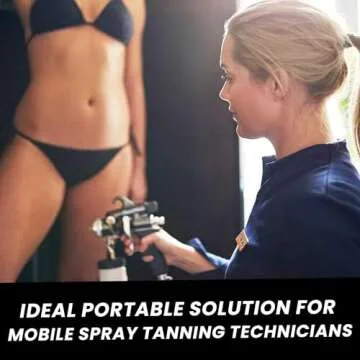 KobbTan Deluxe Spray Tan Tent – Portable Booth with Fan Opening