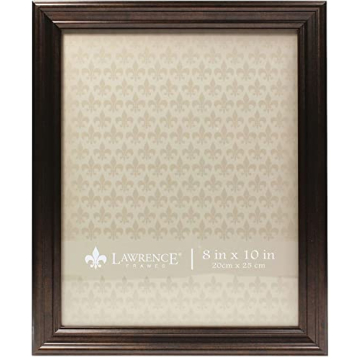 Lawrence Frames 535580 Bronze 8x10 Picture Frame with Glass