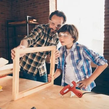 ROMECH Mini Hot Glue Gun with 30 Glue Sticks, Fast Heating