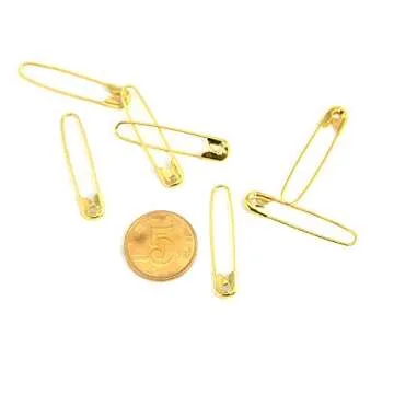 ZMSNTGS Gold Mini Safety Pins 500PCS for Crafts and Jewelry