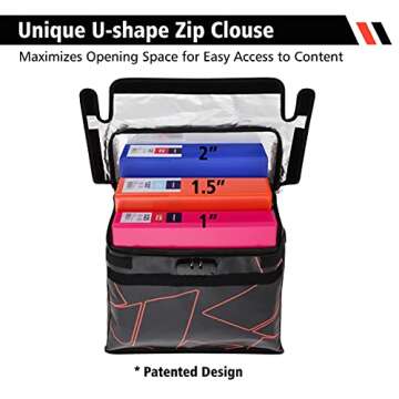 FLAYPAL Fireproof and Waterproof Document Bag with Lock and Interior Zipper Pouch. U.S Patented Full...