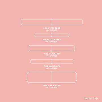 Gimme Beauty - Fine Hair Ties - No Damage Hair Bands - Neutral - Seamless Microfiber Elastics - Hair Accessories With All Day Hold - No Snagging, Dents, or Breakage Hair Tie Pack (9 Count)