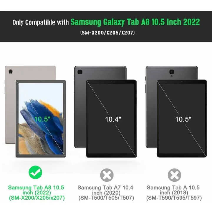 Galaxy Tab A8 10.5 Case - Shockproof Kickstand Cover