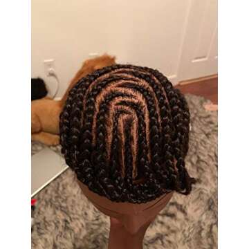 Longruner Afro Hairdresser Training Head - 100% Human Hair