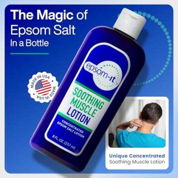 EPSOM-IT Soothing Muscle Lotion - Epsom Salt Magnesium Sulfate Cream with Arnica for Muscle Stiffnes...