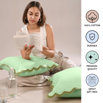 Folkulture 2 Pack Decorative Throw Pillow Covers 18x18