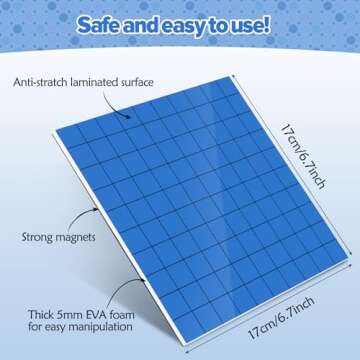 Torlam 131 PCS Magnetic Base Ten Blocks - Place Value Blocks -Math Manipulatives K-3 for Elementary Classroom, Math Counters, Counting Cubes for Kids, Base 10 for 1st 2nd 3rd Grade