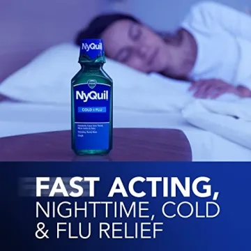 Vicks NyQuil Cold & Flu Nighttime Relief Liquid 2x12 Fl Oz