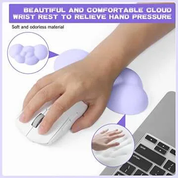 MANBASNAKE Cloud Mouse Pad for Ergonomic Comfort
