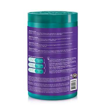 Novex My Curls Deep Conditioning Hair Mask Cream (35.2oz) Moisturizing Treatment Defines Curls, Cont...