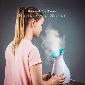 NanoSteamer 3-in-1 Ionic Facial Steamer with Skin Kit