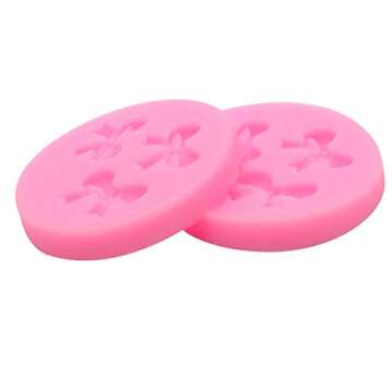 HengKe Mini Bow Silicone Molds for Creative Baking and Crafts