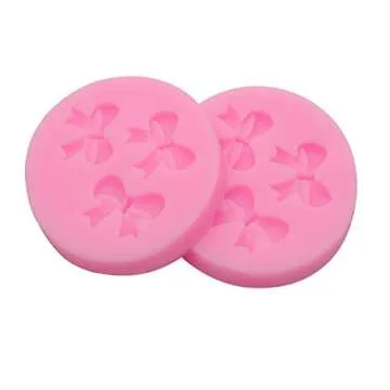 HengKe Mini Bow Silicone Molds for Creative Baking and Crafts