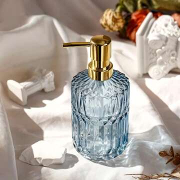 YunNasi Soap Dispenser with Pump, Refillable Liquid Hand Soap Dish Soap Dispensers for Bathroom Coun...