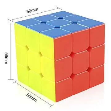 D-FantiX Cyclone Boys 3x3 Speed Cube Stickerless Magic Cube 3x3x3 Puzzles Toys (56mm)