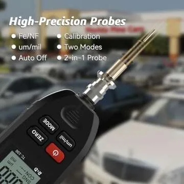 Paint Coating Thickness Gauge Meter, Car Painting Depth Gauge for Used Car Buyer, Paint Mil Thickness Meter Gauge Magnetic Check The Car’s Original Coating Auto Off