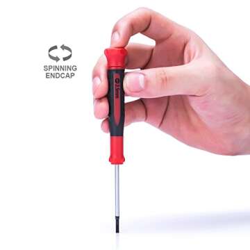 EFFICERE 9-Piece Precision Screwdriver Set - Durable & Ergonomic