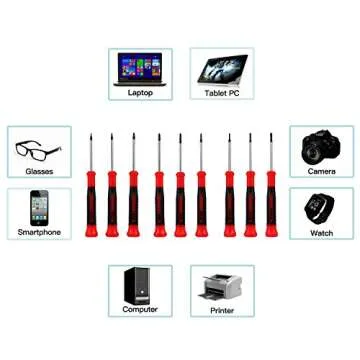 EFFICERE 9-Piece Precision Screwdriver Set - Durable & Ergonomic