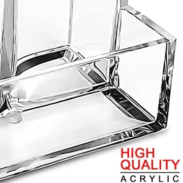 KiDEPOCH Acrylic Pen Holder for Stylish Desk Organization