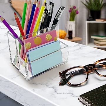 KiDEPOCH Acrylic Pen Holder for Stylish Desk Organization