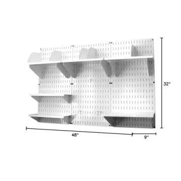Wall Control Office Organizer Unit - Wall-Mounted Desk Storage Kit