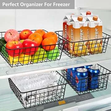Durable Wire Baskets for Organizing Pantry Storage