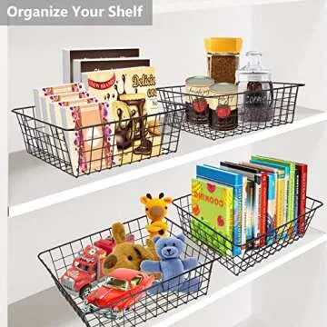 Durable Wire Baskets for Organizing Pantry Storage