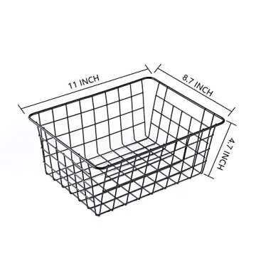 Durable Wire Baskets for Organizing Pantry Storage