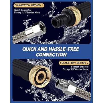 Animgrth Jet Nozzle Power Washer for Garden Hose