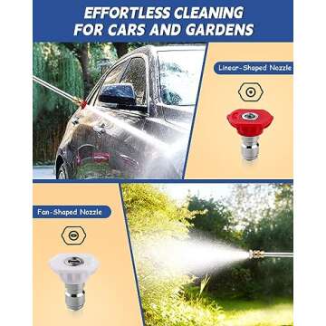 Animgrth Jet Nozzle Power Washer for Garden Hose