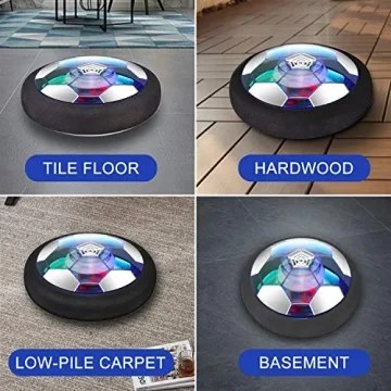 Rechargeable Hover Soccer Ball - LED Indoor Fun for Kids