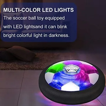 Rechargeable Hover Soccer Ball - LED Indoor Fun for Kids