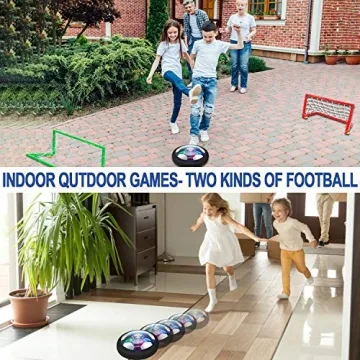 Rechargeable Hover Soccer Ball - LED Indoor Fun for Kids