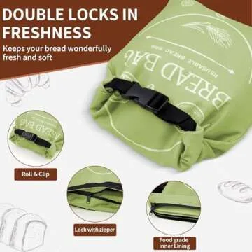 Reusable Bread Bags for Fresh Homemade Bread Storage