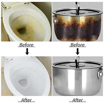 HongWay 10 Pack Pumice Stone for Cleaning, Pumice Stone for Toilet Cleaning Bowl Stick, Heavy Duty Strong Pumice Cleaning Bar for Bathtubs, Kitchen Sink, Grill, Household (5.9 x 1.4 x 0.9 Inches)