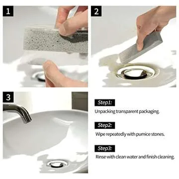 HongWay 10 Pack Pumice Stone for Cleaning, Pumice Stone for Toilet Cleaning Bowl Stick, Heavy Duty Strong Pumice Cleaning Bar for Bathtubs, Kitchen Sink, Grill, Household (5.9 x 1.4 x 0.9 Inches)