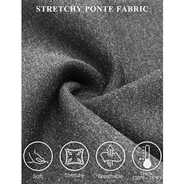 Tapata Women's 26''/28''/30''/32''/34'' Stretchy Straight Dress Pants with Pockets Tall, Petite, Regular for Office Work Business 32",New Charcoal,M