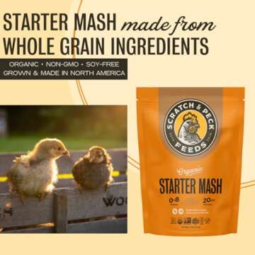 Scratch and Peck Starter Mash for Healthy Baby Chicks