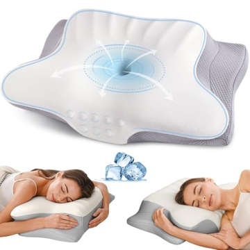 Cervical Neck Pillow for Pain Relief - Ergonomic Memory Foam