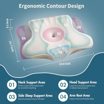 Comfortable Cervical Neck Pillow for Pain Relief