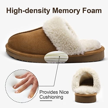 Litfun Women's Fuzzy Slippers: Cozy & Comfy