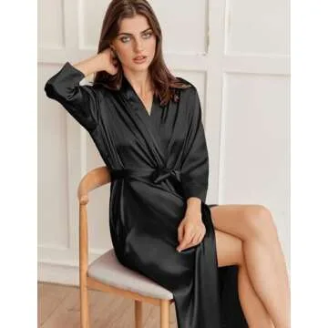 Ekouaer Silk Robes for Women - Luxury Loungewear