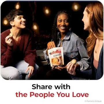 Nutella Biscuits, 20 Count Cookies, Hazelnut Spread with Cocoa, Holiday Christmas Cookies, 9.7 oz